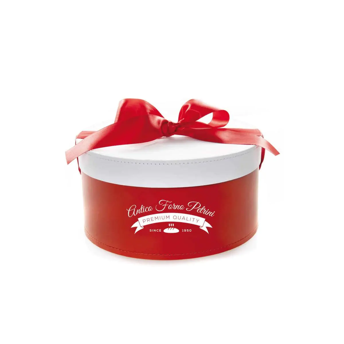 Scatola per confezione a base tonda con lavoorazioni artiginali