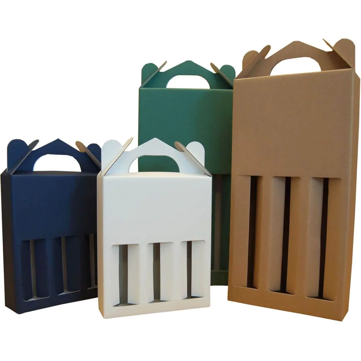 Scatola campione per modello con manico per bottiglie di liquori o olio