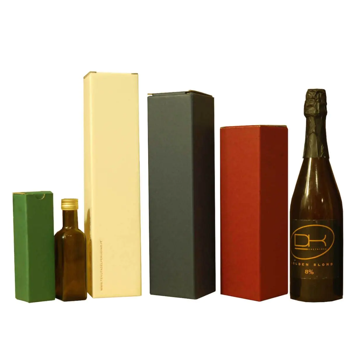 Scatola campione per il modello pieghevole rettangolare per confezione bottiglie 