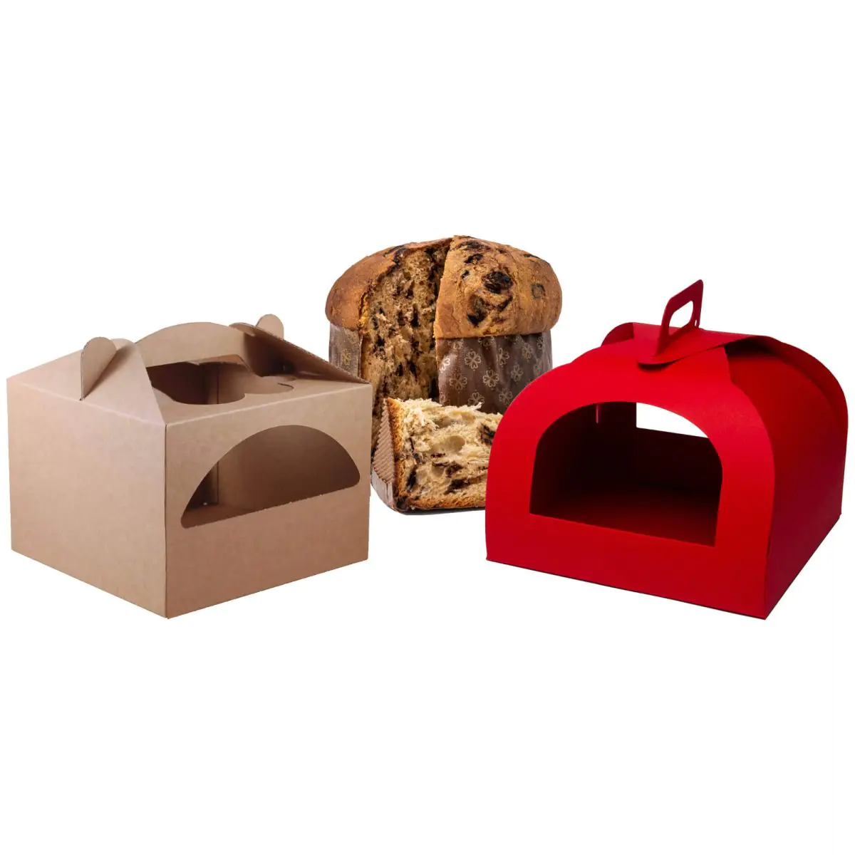 Campione per scatola per confezione panettone con manico