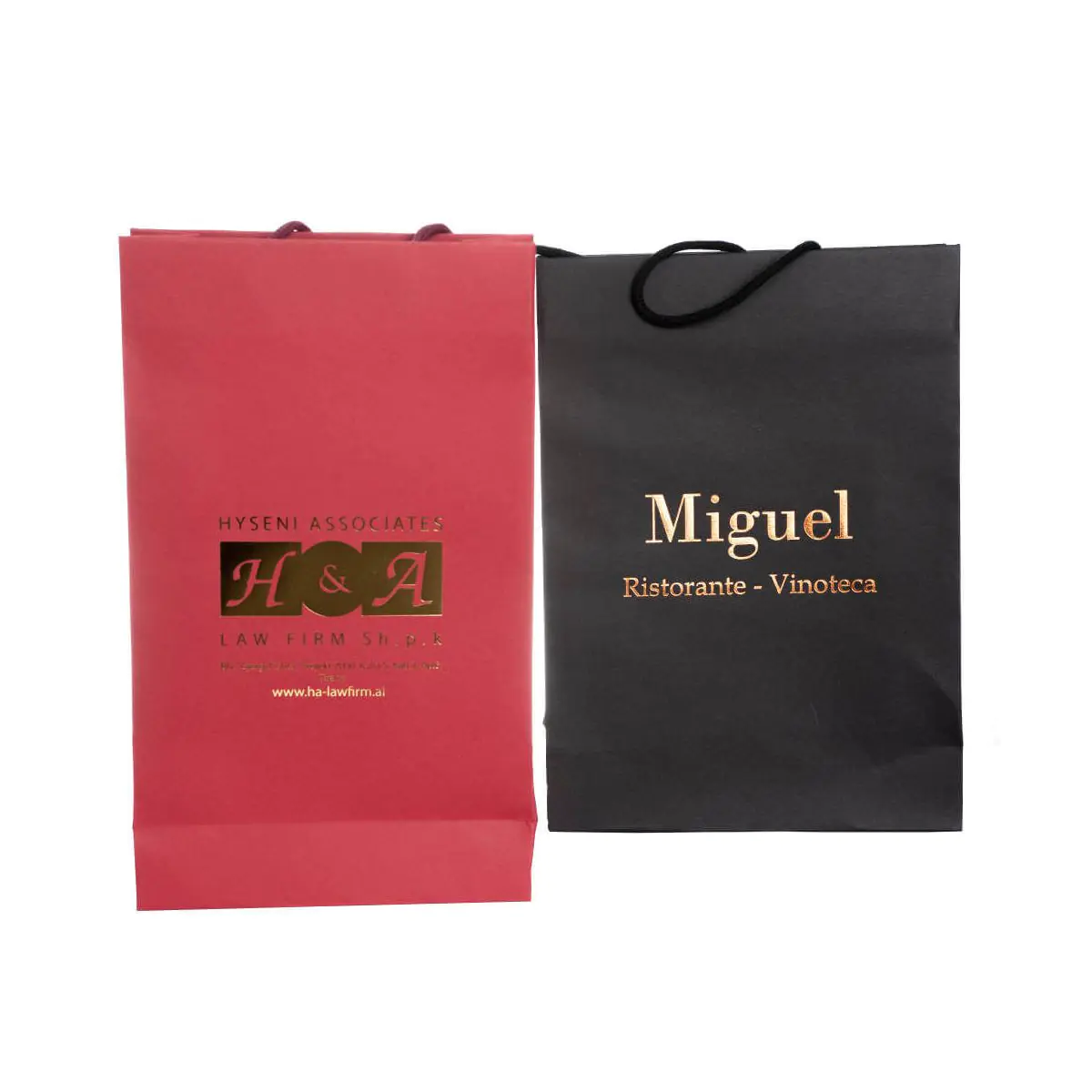 Shopper elegante con stampa a caldo