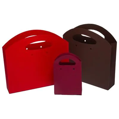 Borsetta in cartone colorato tinta unita