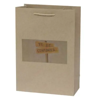 Shopper in carta kraft avana o bianca e manici in cotone