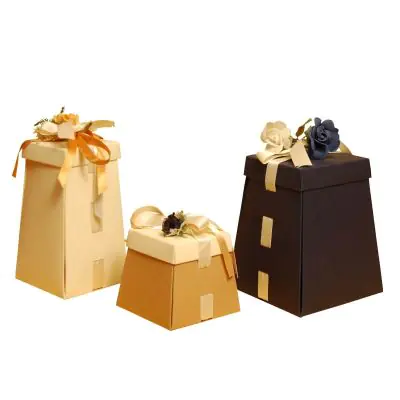 Scatola da confezione a forma di piramide troncata "Maia"