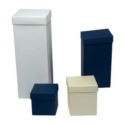 Scatola fondo e coperchio per confezione in cartoncino