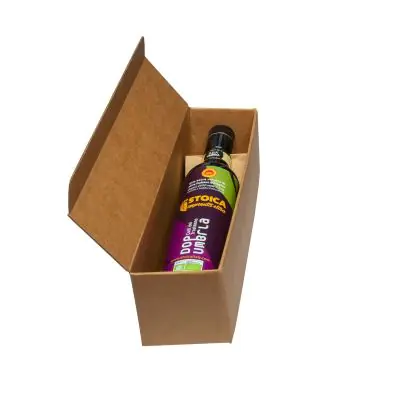 Prototipo Scatola per Bottiglia posizionata Stesa