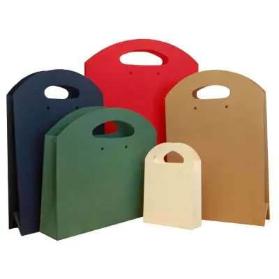 Borsetta in cartone colorato tinta unita