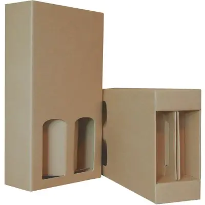 Scatola campione per il modello packaging per trasporto bottiglie
