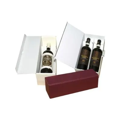 Scatola campione per il modello da confezione con bottiglie coricate