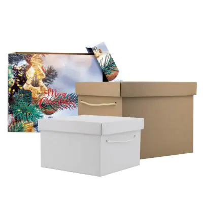 Scatole da confezione grande formato fondo e coperchio in cartone ondulato