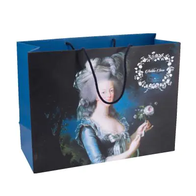 Shopper in carta plastificata e stampa digitale a colori